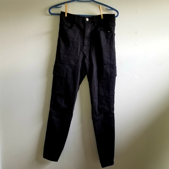 Cargo pant, cotton, black, slim - Picture 2 of 6